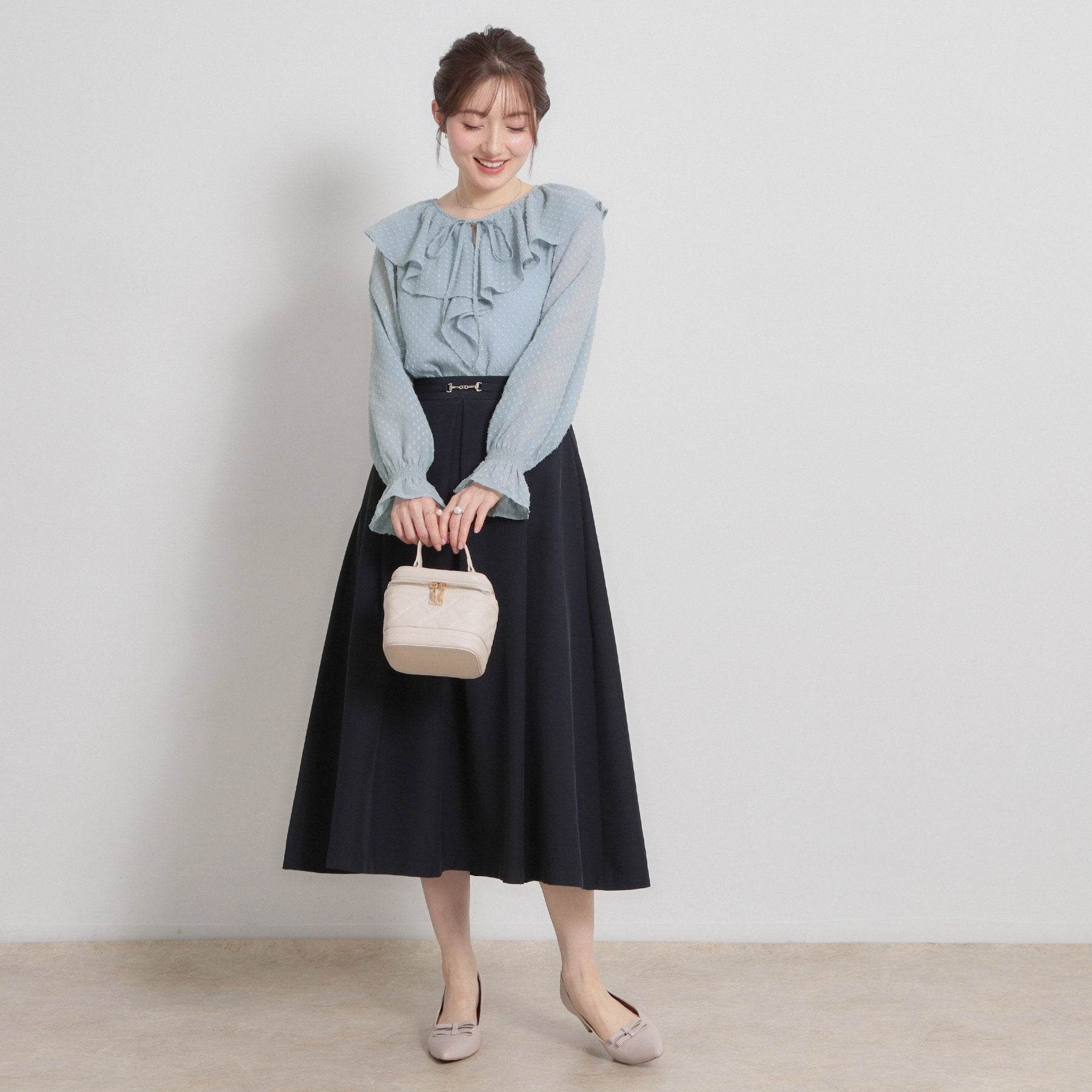 クチュール ブローチ Couture Brooch ラメカットドビーフリルブラウス （ピンク(072)） ピンク(072)