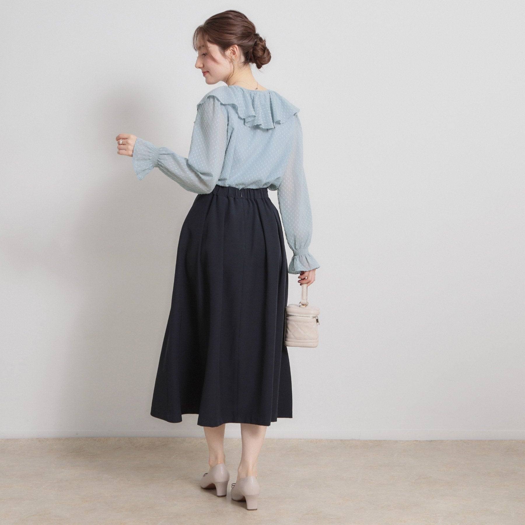 クチュール ブローチ Couture Brooch ラメカットドビーフリルブラウス （ピンク(072)） ピンク(072)