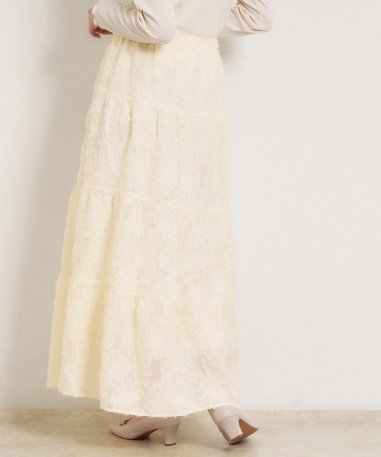クチュール ブローチ Couture Brooch ティアードフラワーモチーフロングスカート （アイボリー(004)） アイボリー(004)
