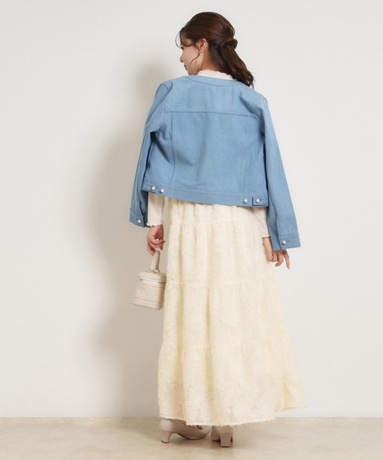 クチュール ブローチ Couture Brooch ティアードフラワーモチーフロングスカート （アイボリー(004)） アイボリー(004)