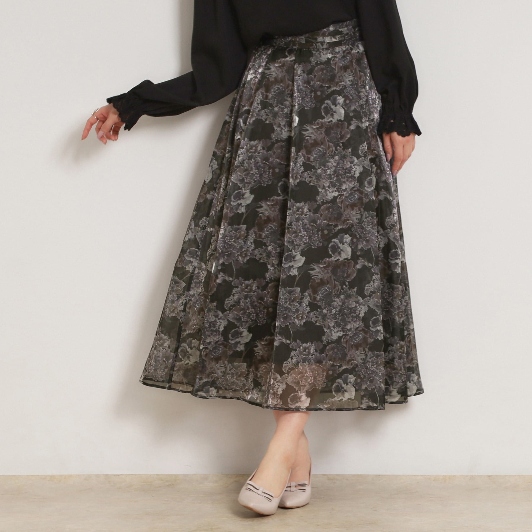 クチュール ブローチ Couture Brooch Springオーガンフルールスカート （ピンクベージュ(153)） ピンクベージュ(153)