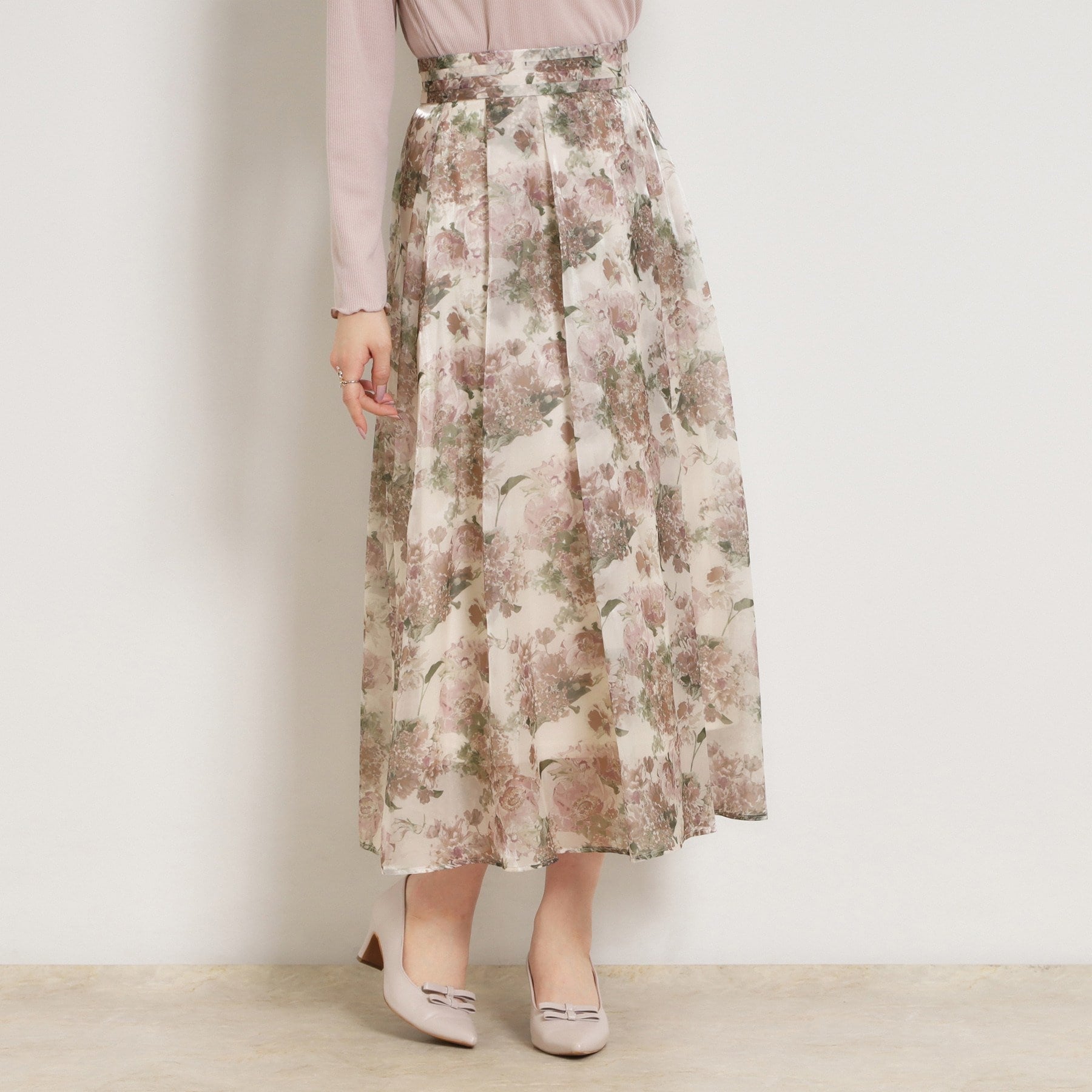 クチュール ブローチ Couture Brooch Springオーガンフルールスカート （ピンクベージュ(153)） ピンクベージュ(153)