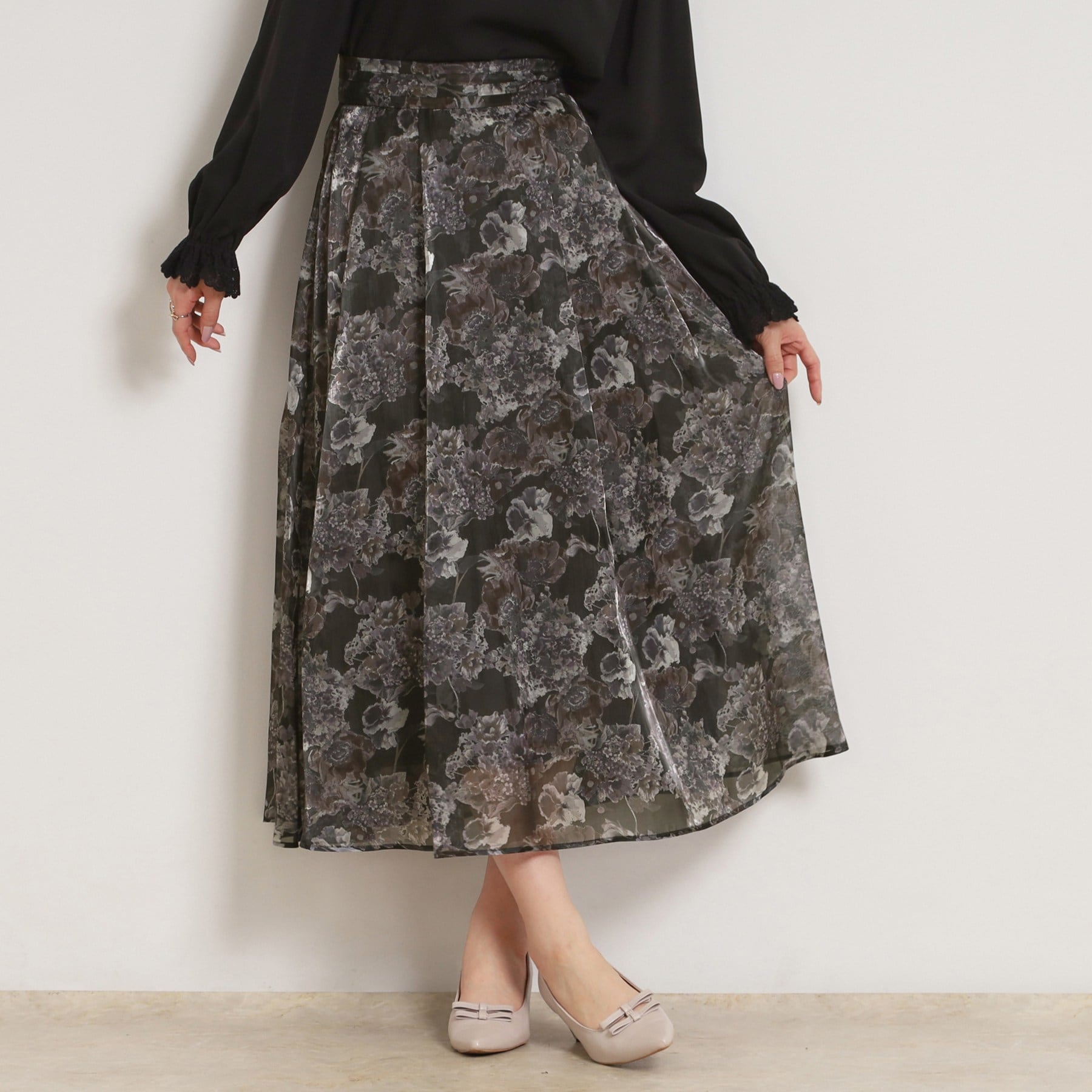 クチュール ブローチ Couture Brooch Springオーガンフルールスカート （ブラック(119)） ブラック(119)