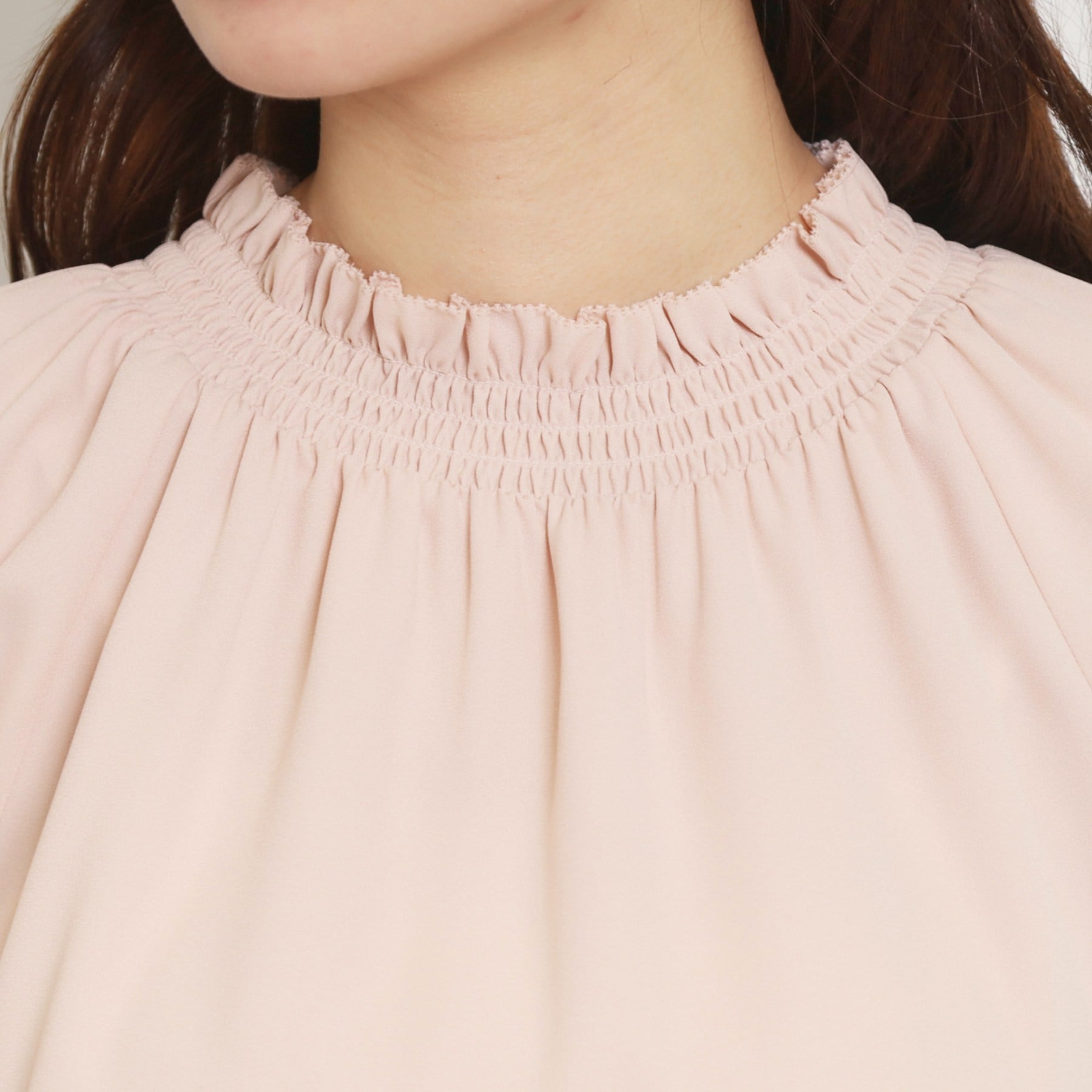 クチュール ブローチ Couture Brooch レースカフスピコシャーリングバックリボンブラウス （ブラック(019)） ブラック(019)