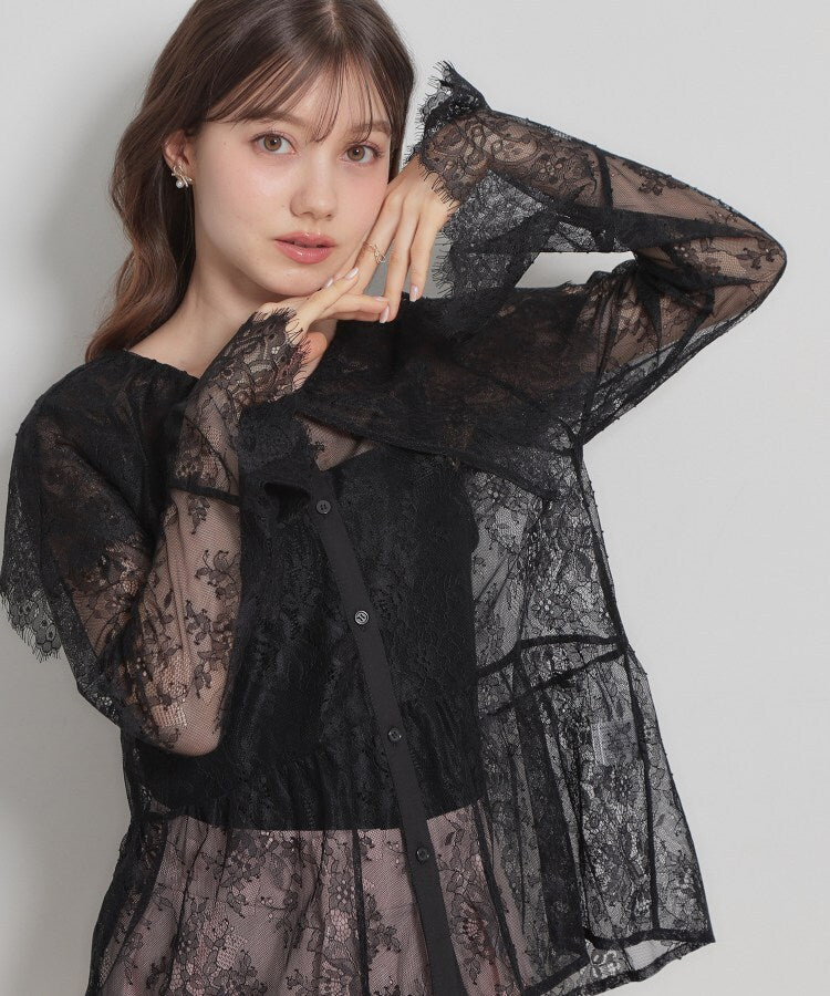 クチュール ブローチ Couture Brooch スカラップレースブラウス （アイボリー(004)） アイボリー(004)