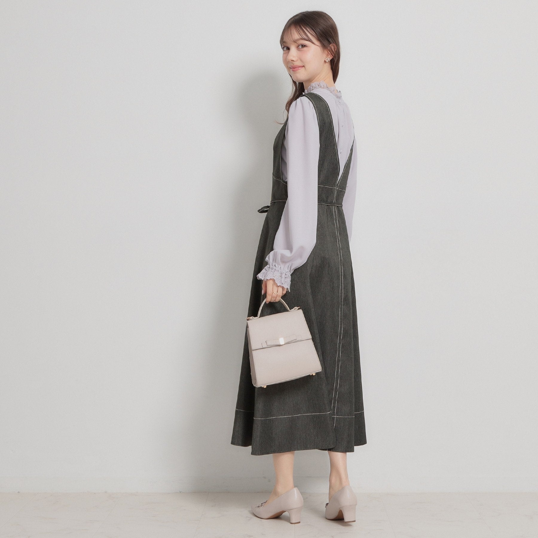 クチュール ブローチ Couture Brooch デニムライク細リボンジャンスカ （ブラック(019)） ブラック(019)