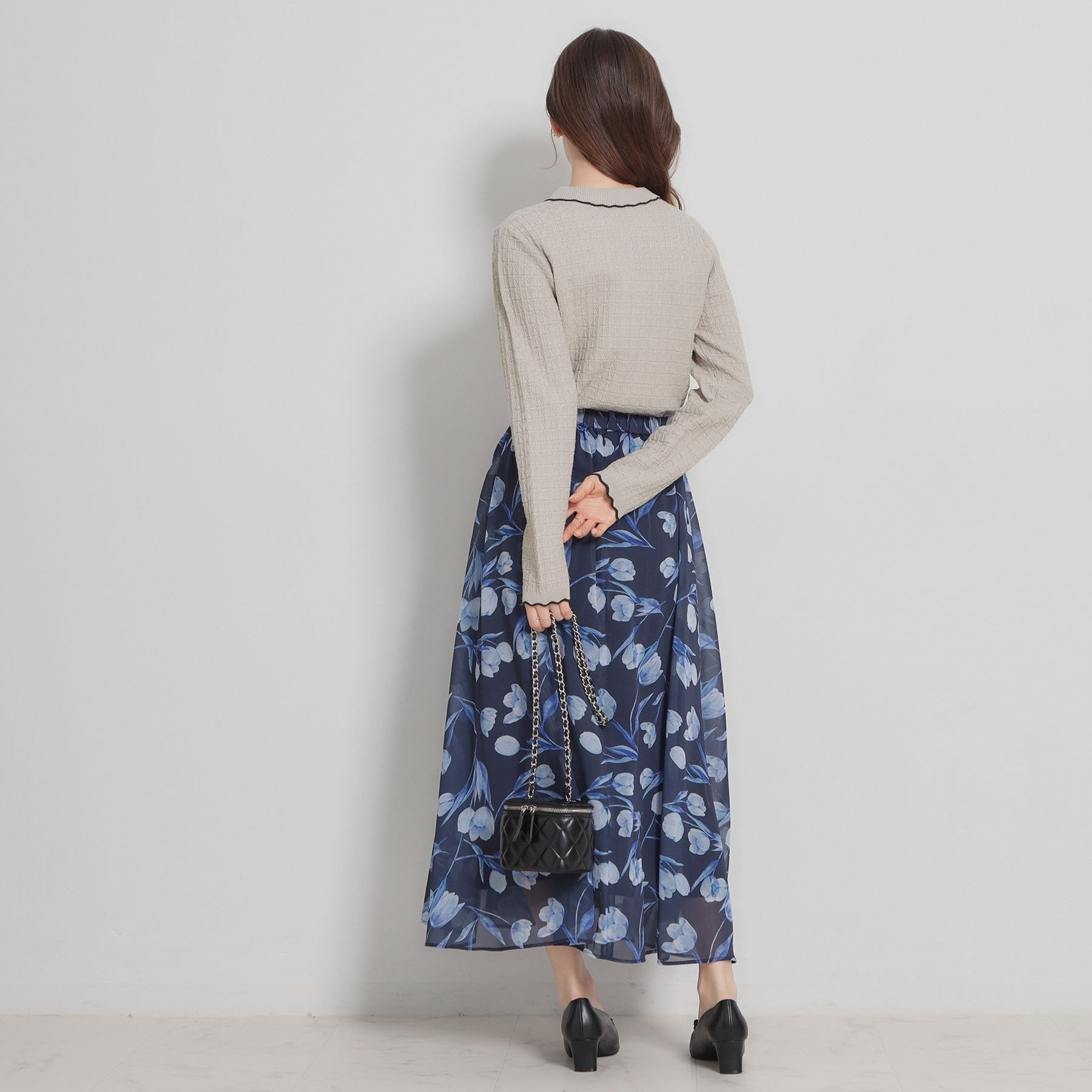 クチュール ブローチ Couture Brooch ビジュー釦ポロニット （オフホワイト(003)） オフホワイト(003)