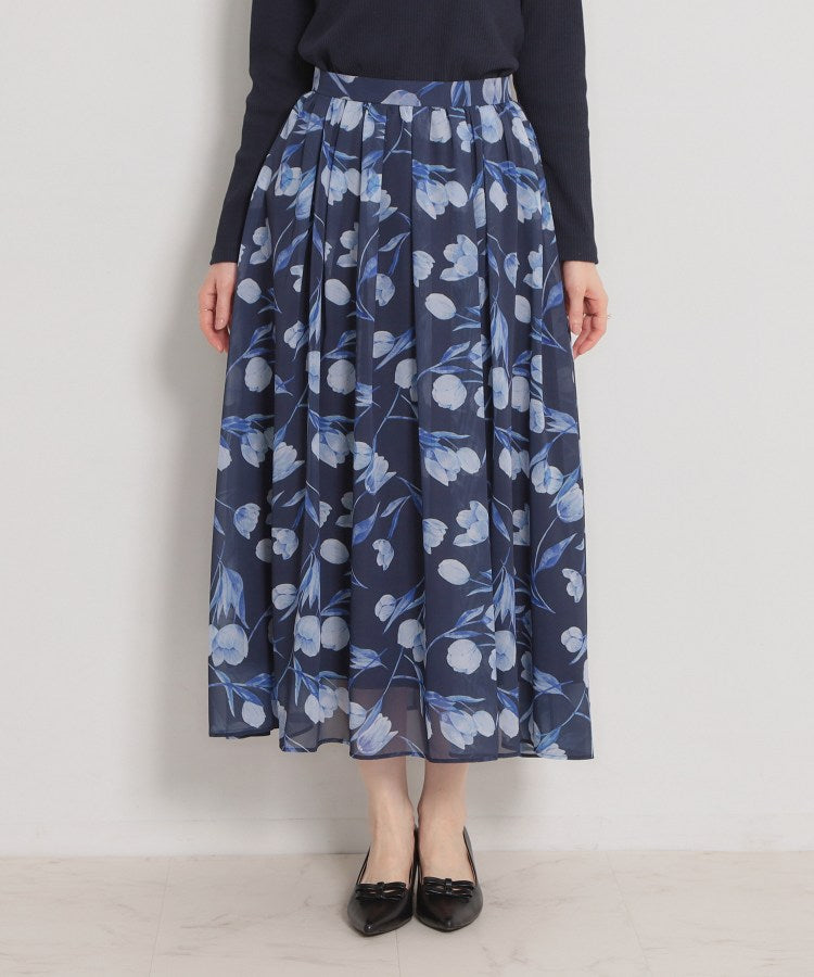 クチュール ブローチ Couture Brooch チューリップ柄スカート （ネイビー(094)） ネイビー(094)