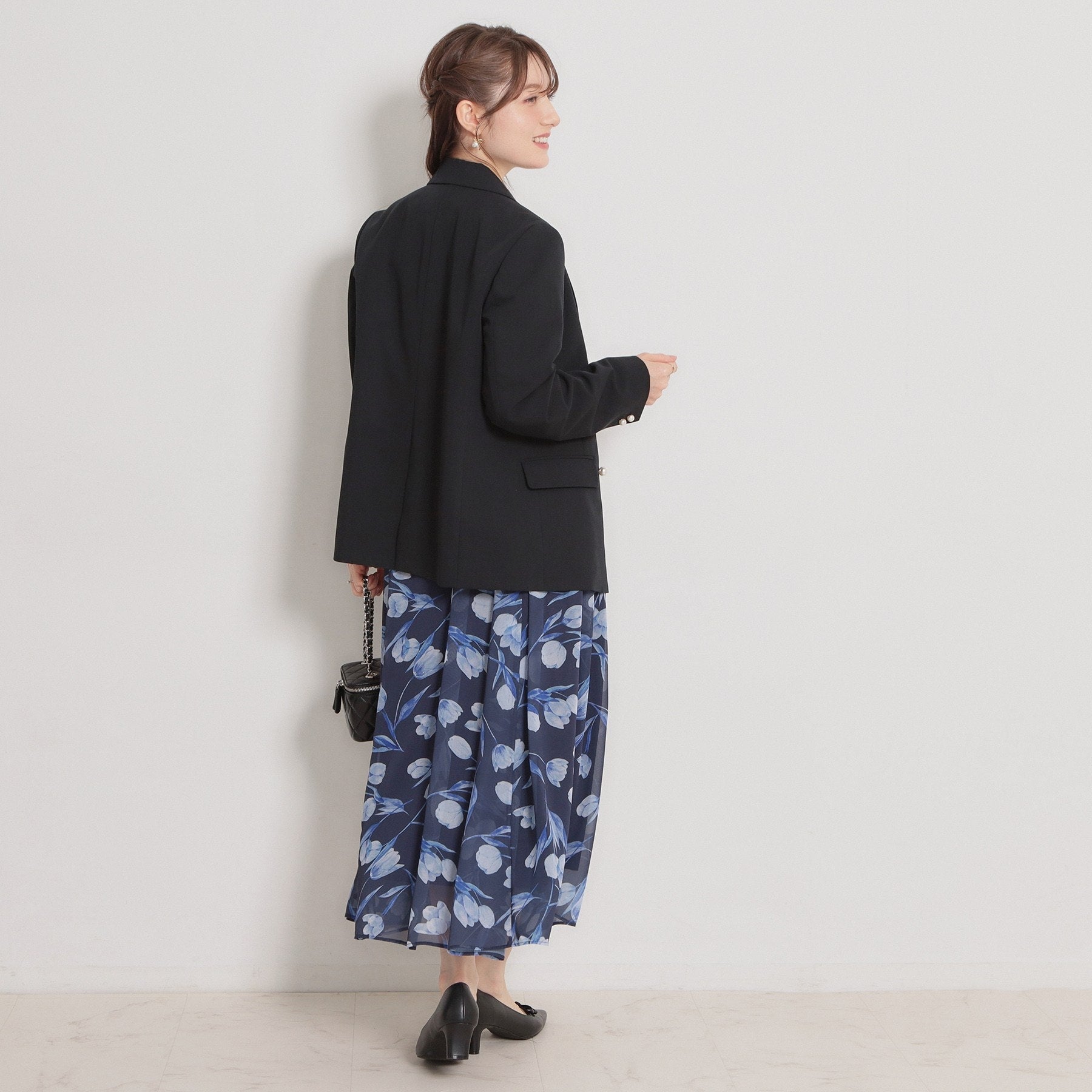 クチュール ブローチ Couture Brooch パール調ボタンテーラードジャケット （ベージュ(052)） ベージュ(052)