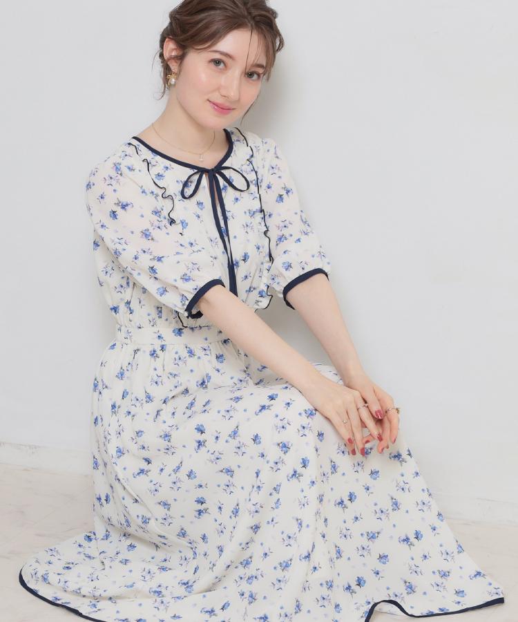 クチュール ブローチ Couture Brooch 水彩フラワーワンピース （オフホワイト(003)） オフホワイト(003)