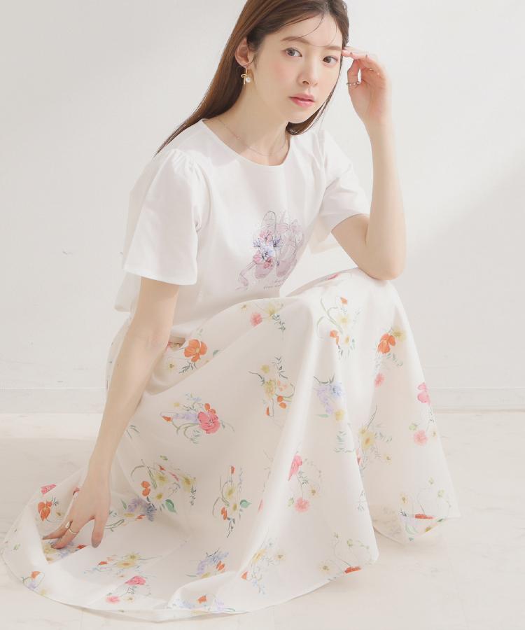 クチュール ブローチ Couture Brooch パレットボイル細リボン付きスカート （オフホワイト(103)） オフホワイト(103)