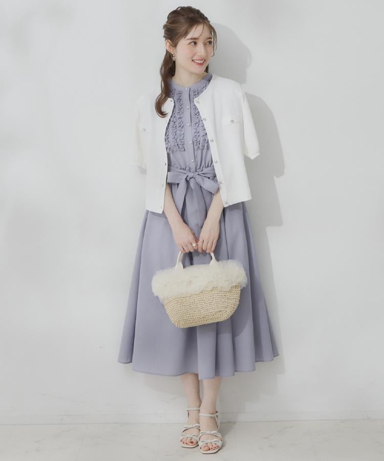 クチュール ブローチ Couture Brooch ビジューボタンカーディガン （ネイビー(094)） ネイビー(094)