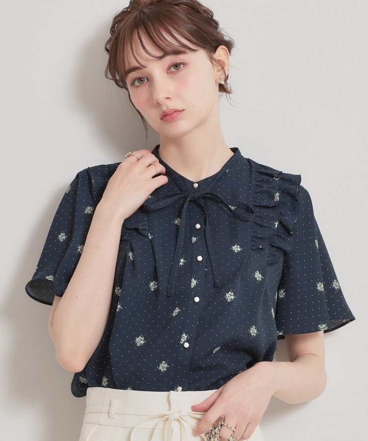 クチュール ブローチ Couture Brooch ドットフラワーブラウス （ブルー(093)） ブルー(093)