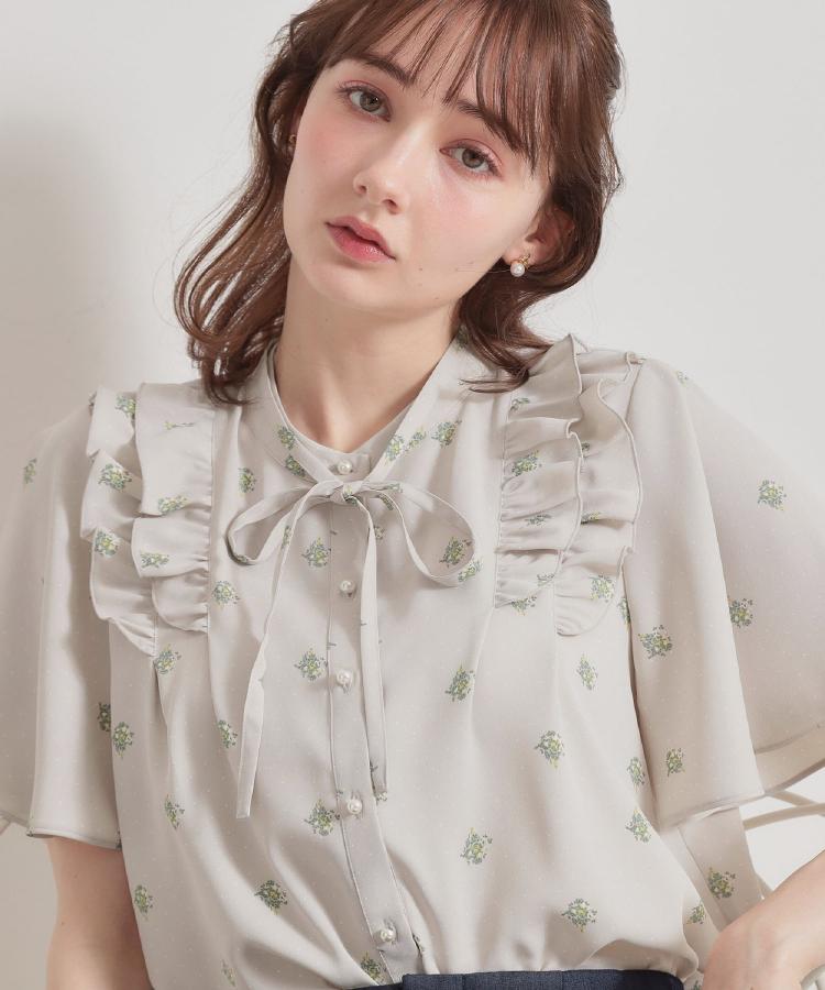 クチュール ブローチ Couture Brooch ドットフラワーブラウス （ブルー(093)） ブルー(093)