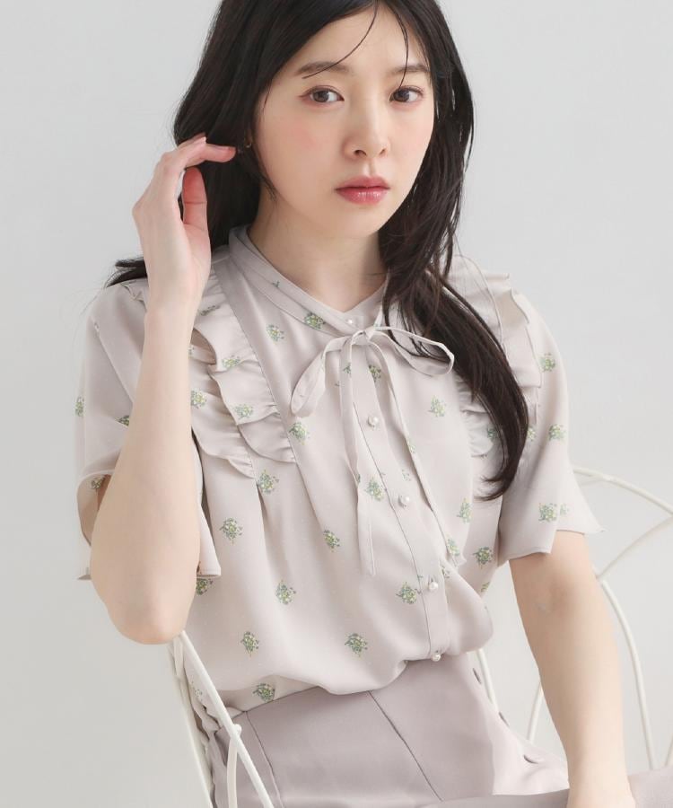 クチュール ブローチ Couture Brooch ドットフラワーブラウス （ブルー(093)） ブルー(093)
