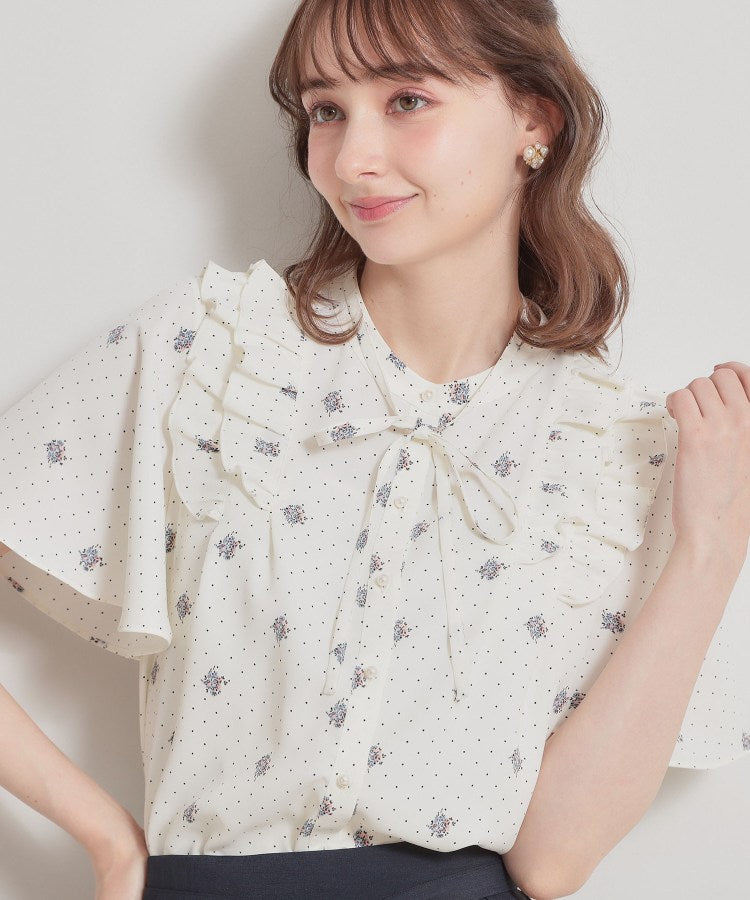 クチュール ブローチ Couture Brooch ドットフラワーブラウス （オフホワイト(013)） オフホワイト(013)