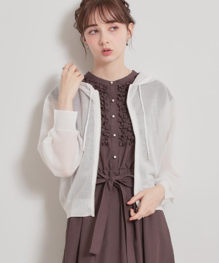 クチュール ブローチ Couture Brooch LEVITAジップアップフーディー （オフホワイト(003)） オフホワイト(003)