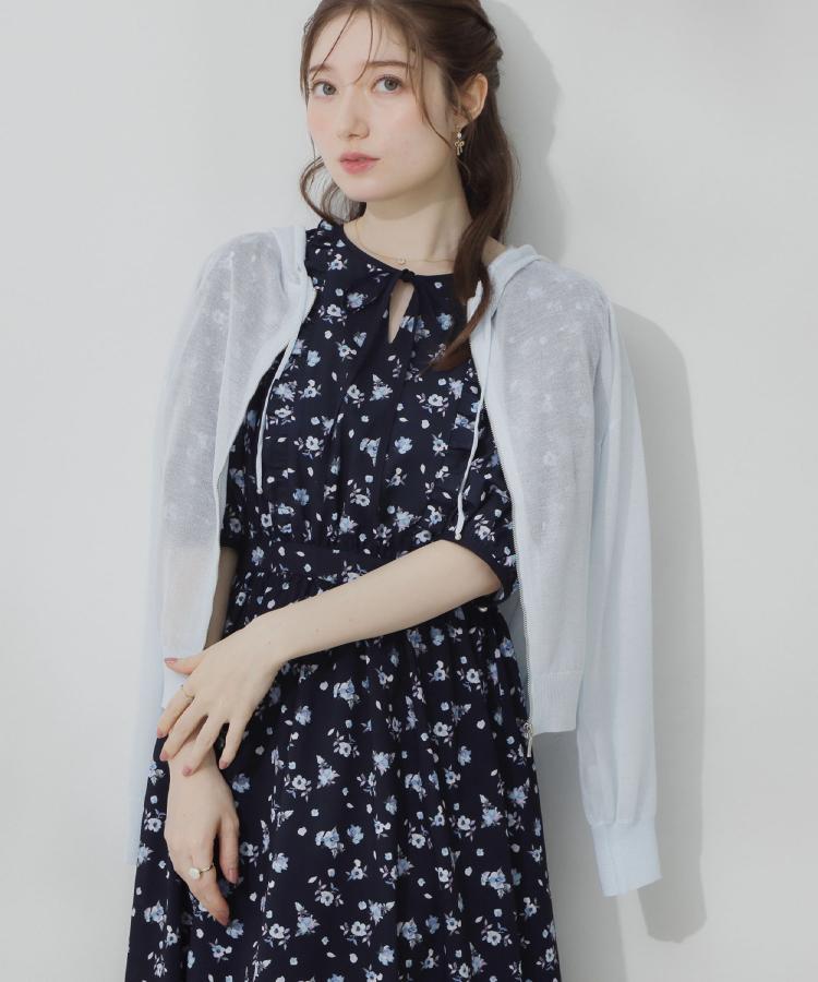 クチュール ブローチ Couture Brooch LEVITAジップアップフーディー （サックスブルー(090)） サックスブルー(090)