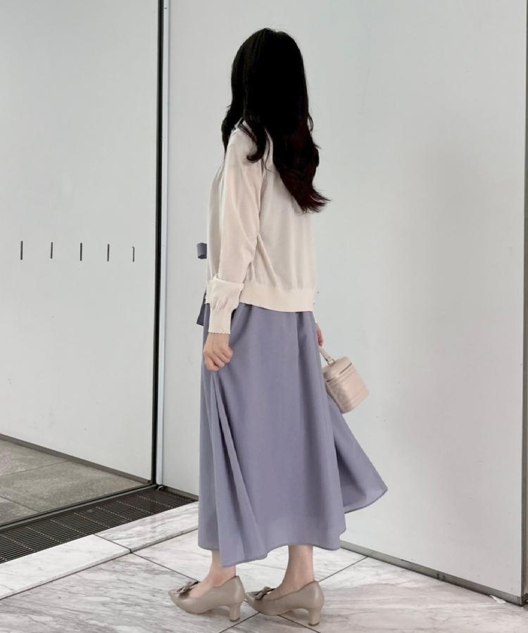 クチュール ブローチ Couture Brooch ポイント透かしビジュー釦カーディ （グリーン(022)） グリーン(022)