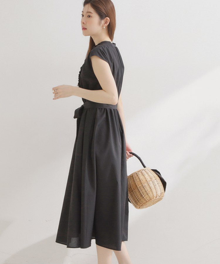 クチュール ブローチ Couture Brooch リネンライクシアーワンピース （ブラウン(043)） ブラウン(043)