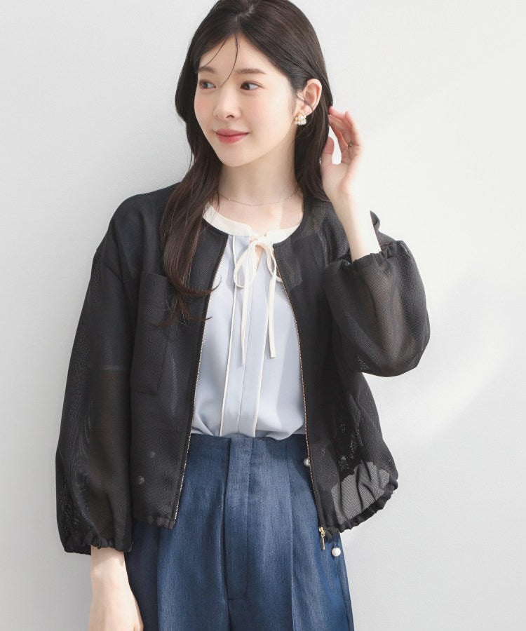 クチュール ブローチ Couture Brooch シアーメッシュブルゾン （オフホワイト(003)） オフホワイト(003)
