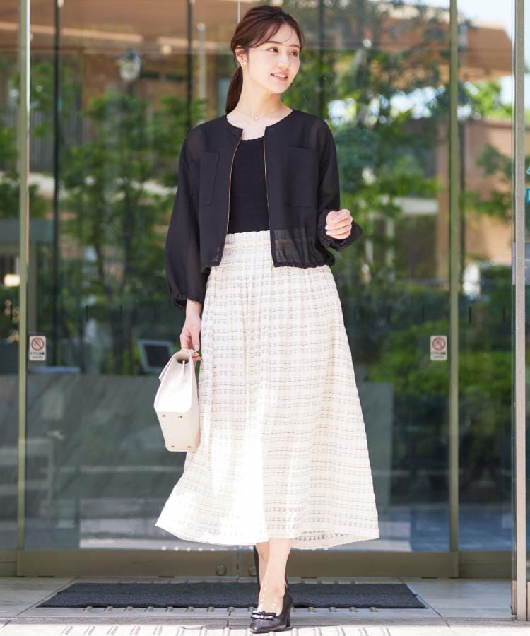 クチュール ブローチ Couture Brooch シアーメッシュブルゾン （オフホワイト(003)） オフホワイト(003)