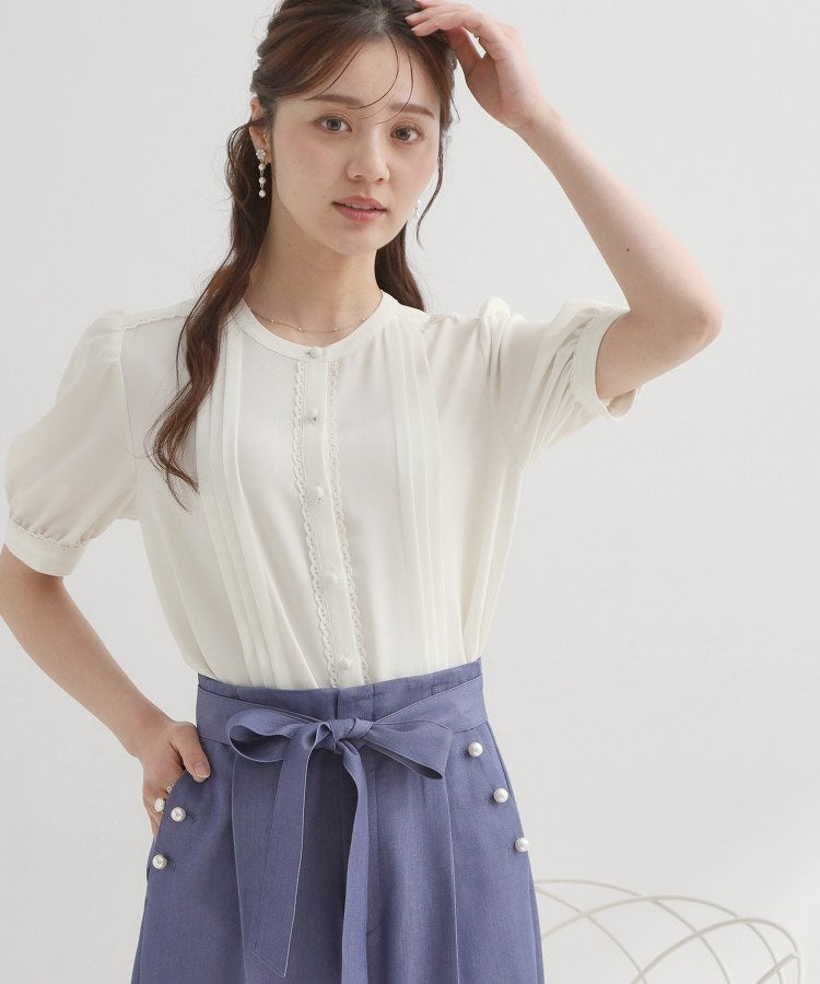 クチュール ブローチ Couture Brooch ピンタックレースブラウス （ピンク(071)） ピンク(071)