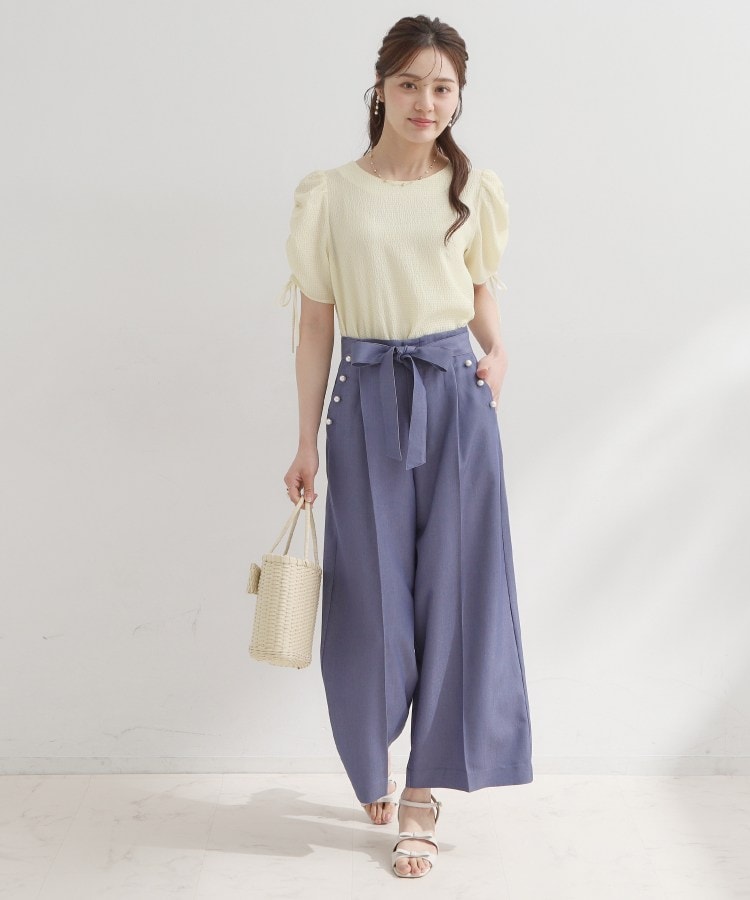 クチュール ブローチ Couture Brooch シャーリングチェックブラウス （キャメルブラウン(241)） キャメルブラウン(241)
