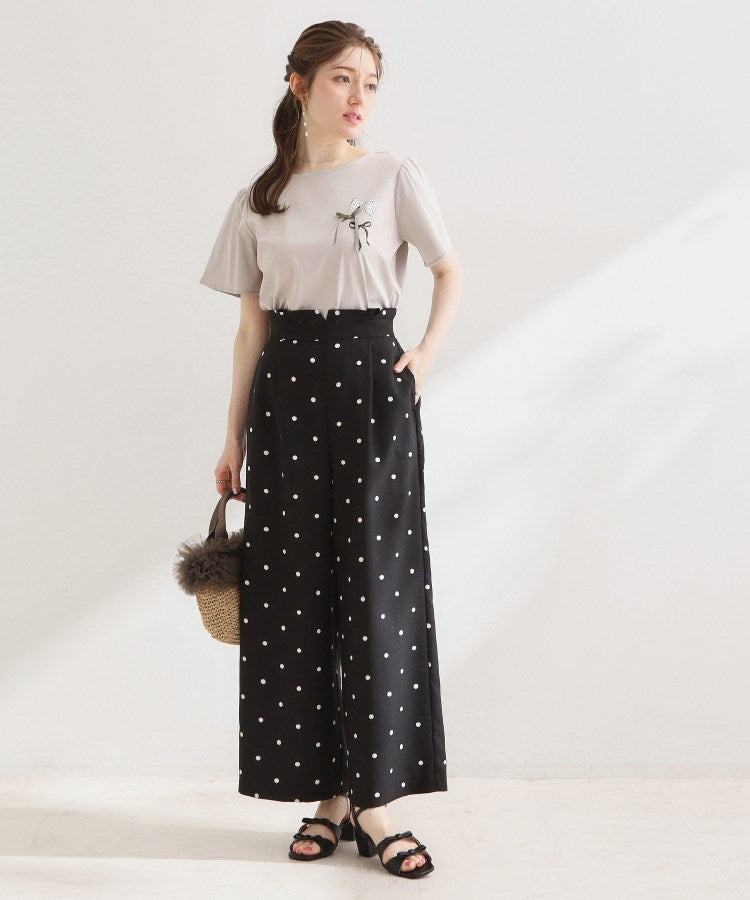 クチュール ブローチ Couture Brooch リボンプリントTシャツ （オフホワイト(003)） オフホワイト(003)