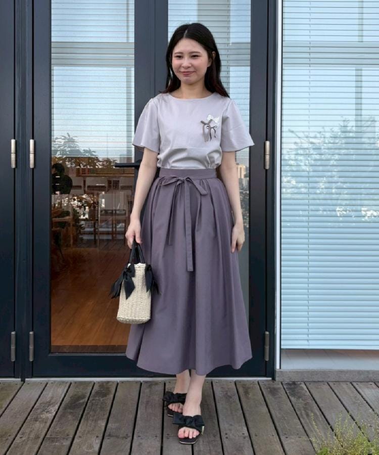 クチュール ブローチ Couture Brooch リボンプリントTシャツ （オフホワイト(003)） オフホワイト(003)