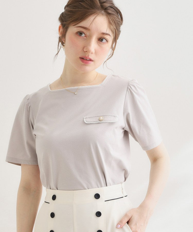 クチュール ブローチ Couture Brooch 天竺リバーマリンコードTシャツ （ネイビー(094)） ネイビー(094)