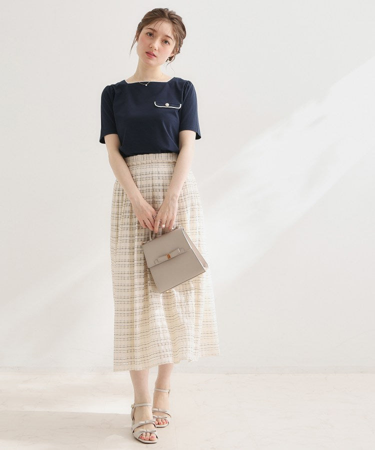 クチュール ブローチ Couture Brooch 天竺リバーマリンコードTシャツ （ネイビー(094)） ネイビー(094)