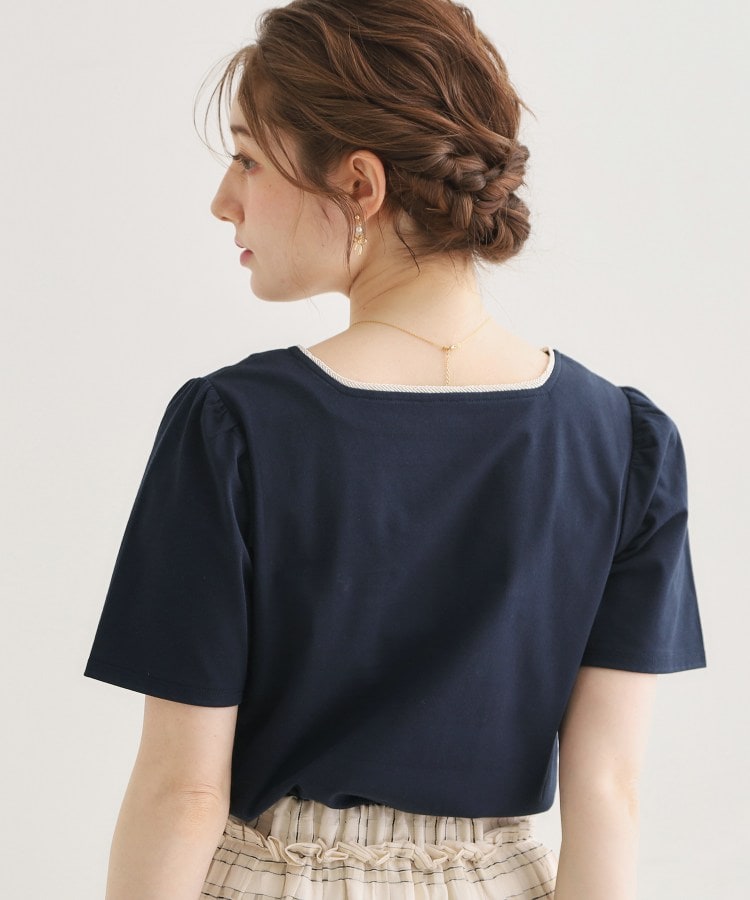 クチュール ブローチ Couture Brooch 天竺リバーマリンコードTシャツ （ネイビー(094)） ネイビー(094)