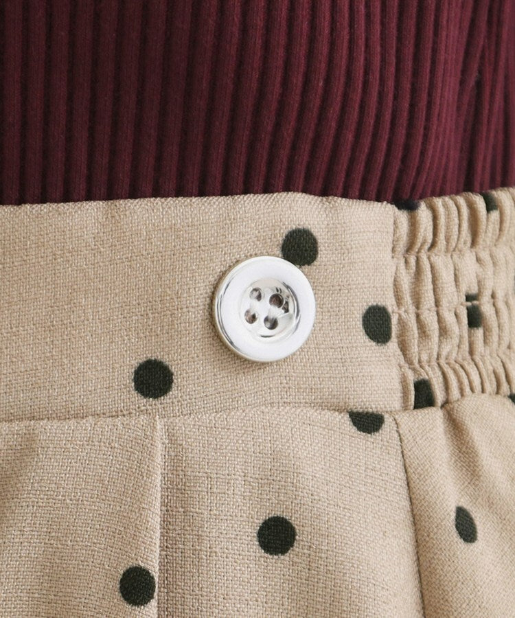 クチュール ブローチ Couture Brooch リネンライクドットスカート （チャコールグレー(013)） チャコールグレー(013)