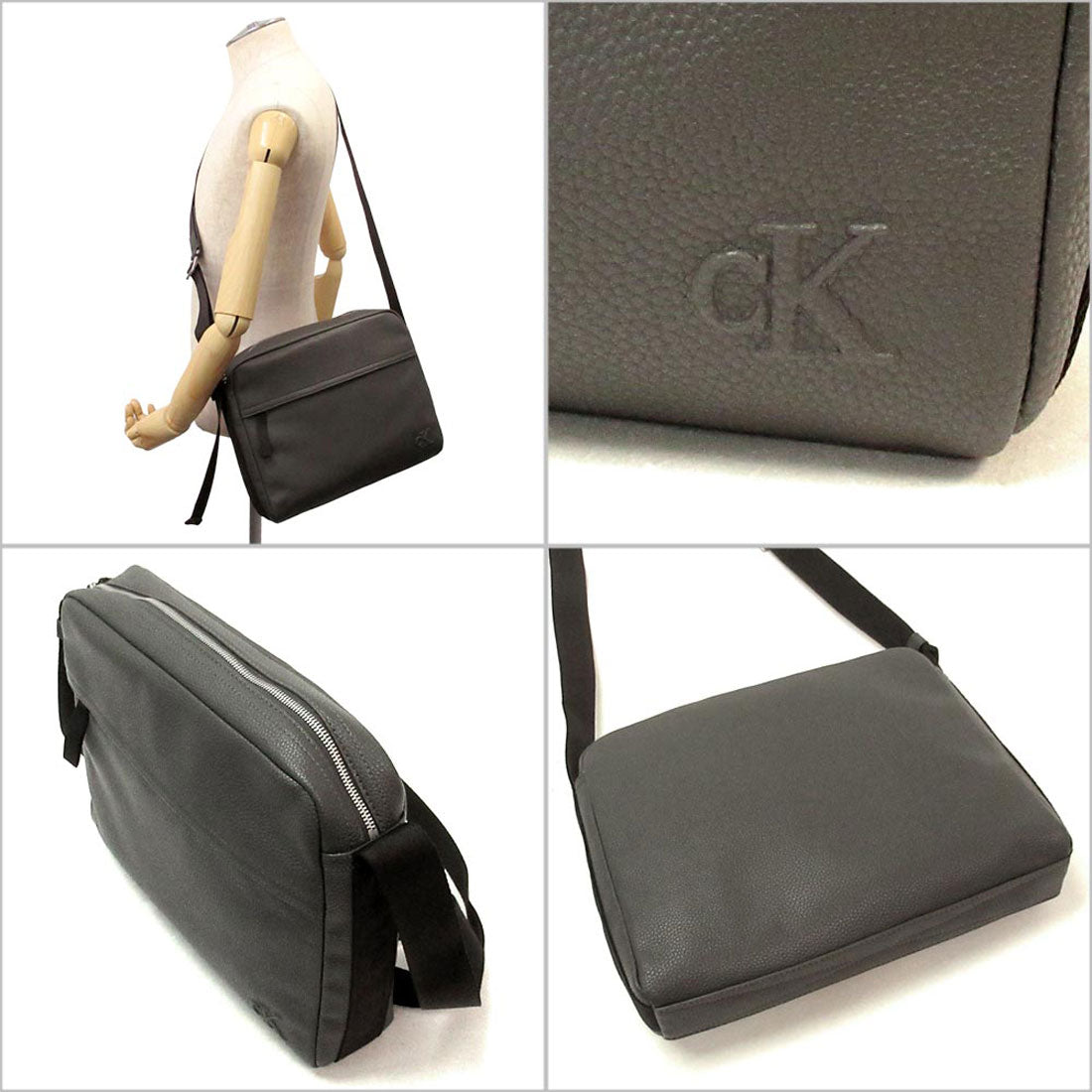 カルバン クライン Calvin Klein Calvin Klein カルバンクライン アウトレット カーゴ フライト バッグ ショルダーバッグ 4G3079G 022 （カーキグレー） カーキグレー