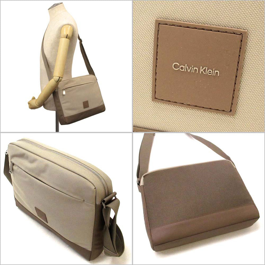 カルバン クライン Calvin Klein Calvin Klein カルバンクライン アウトレット バッグ スクエア ショルダーバッグ 4D3099G 200 （クロッカリー） クロッカリー