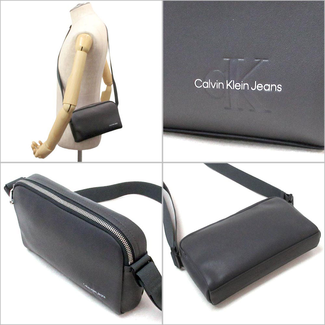カルバン クライン Calvin Klein Calvin Klein Jeans カルバンクライン アウトレット モノグラム ロゴ カメラバッグ ショルダーバッグ 4G3028G 022 （グリー） グリー