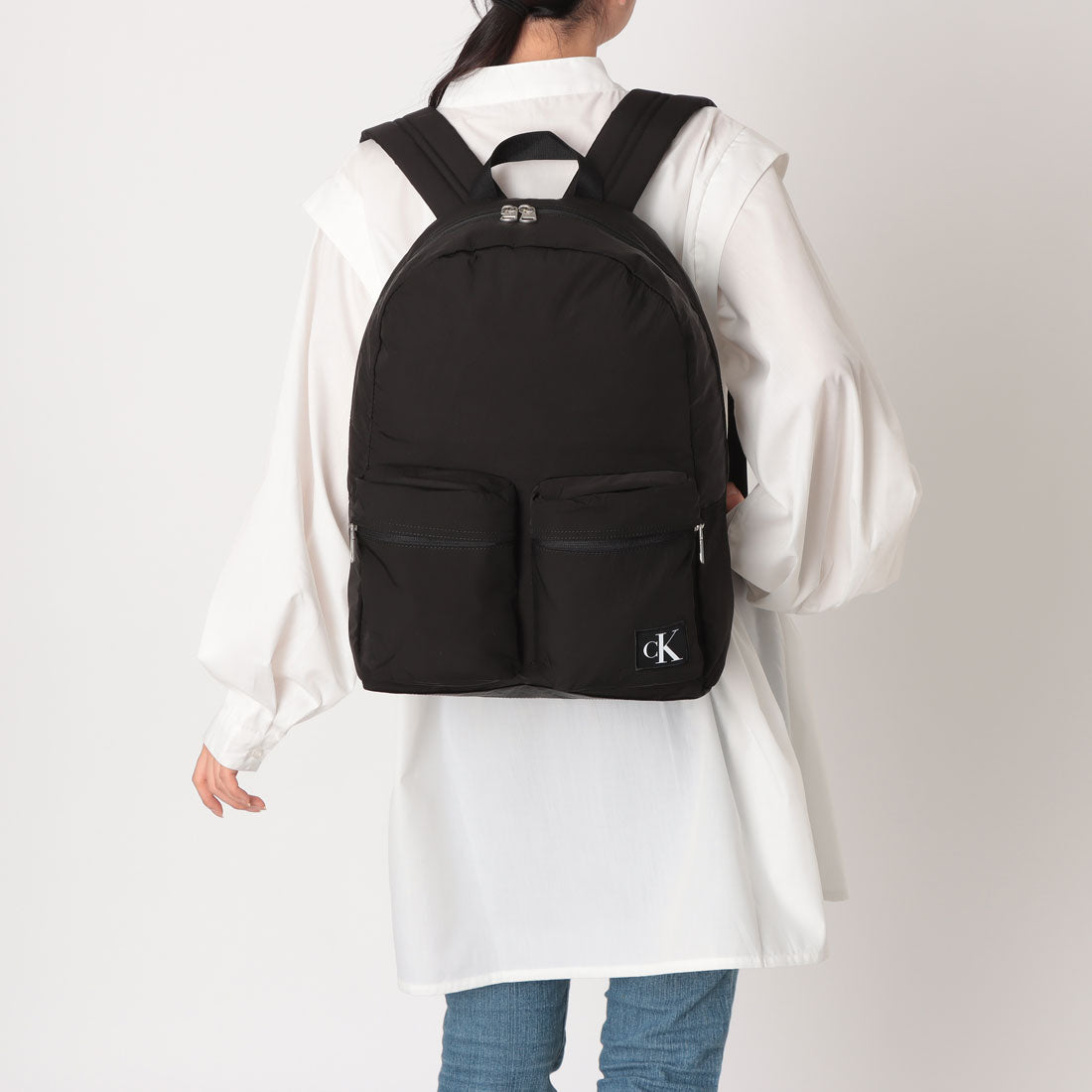 カルバン クライン Calvin Klein CITY NYLON TWOPOCKET BACKPACK ナイロン バックパック リュック （ブラック） ブラック