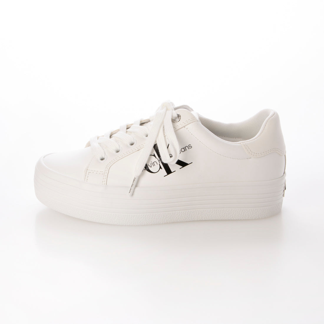 カルバン クライン Calvin Klein VULC FLATFORM LACEUP LOW LTH （White） White