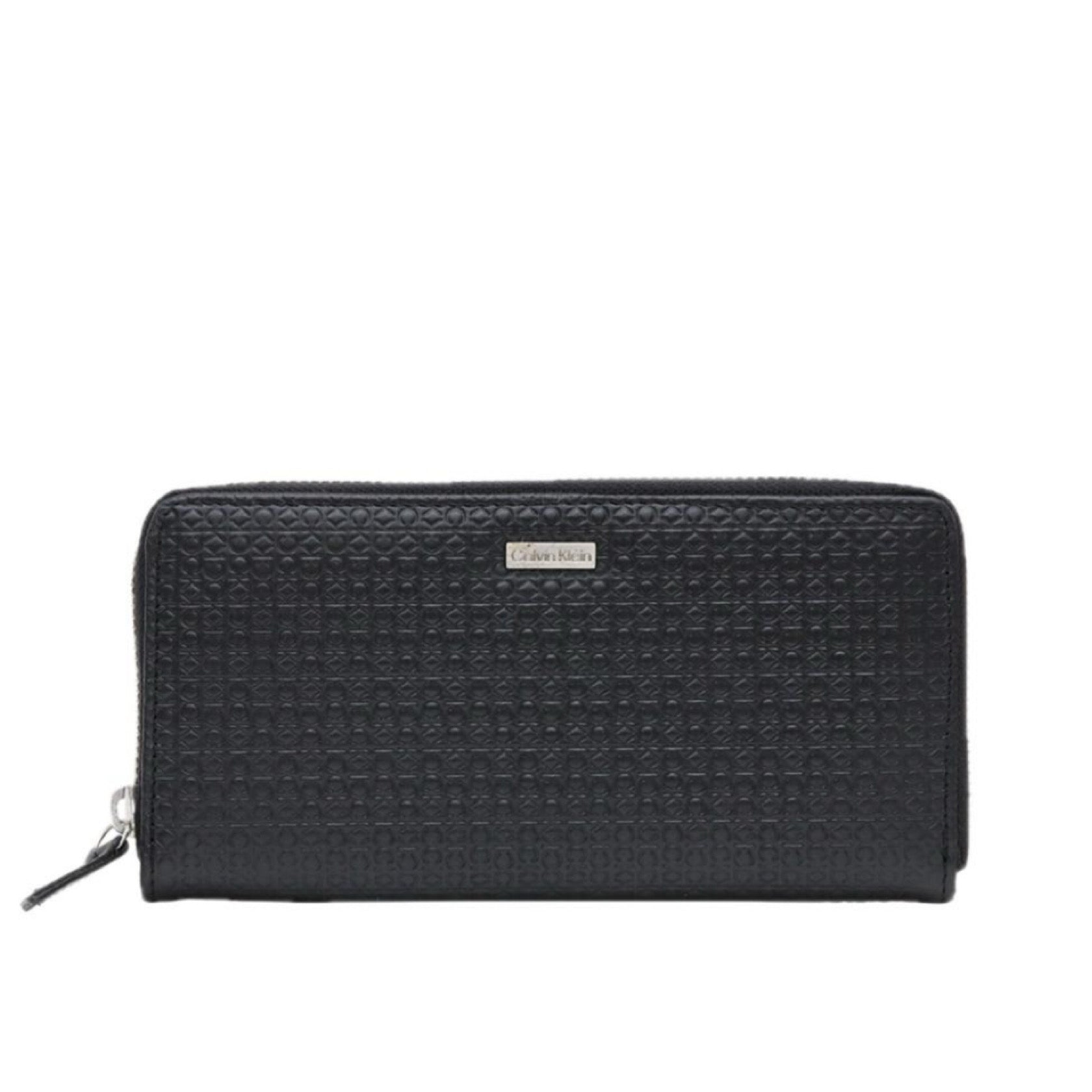 Calvin Klein Calvin Klein Wallet Long Wallet Coin Purse Leather Accessories Black Fashion Accessories Business Casual Gift Box Zipper Type