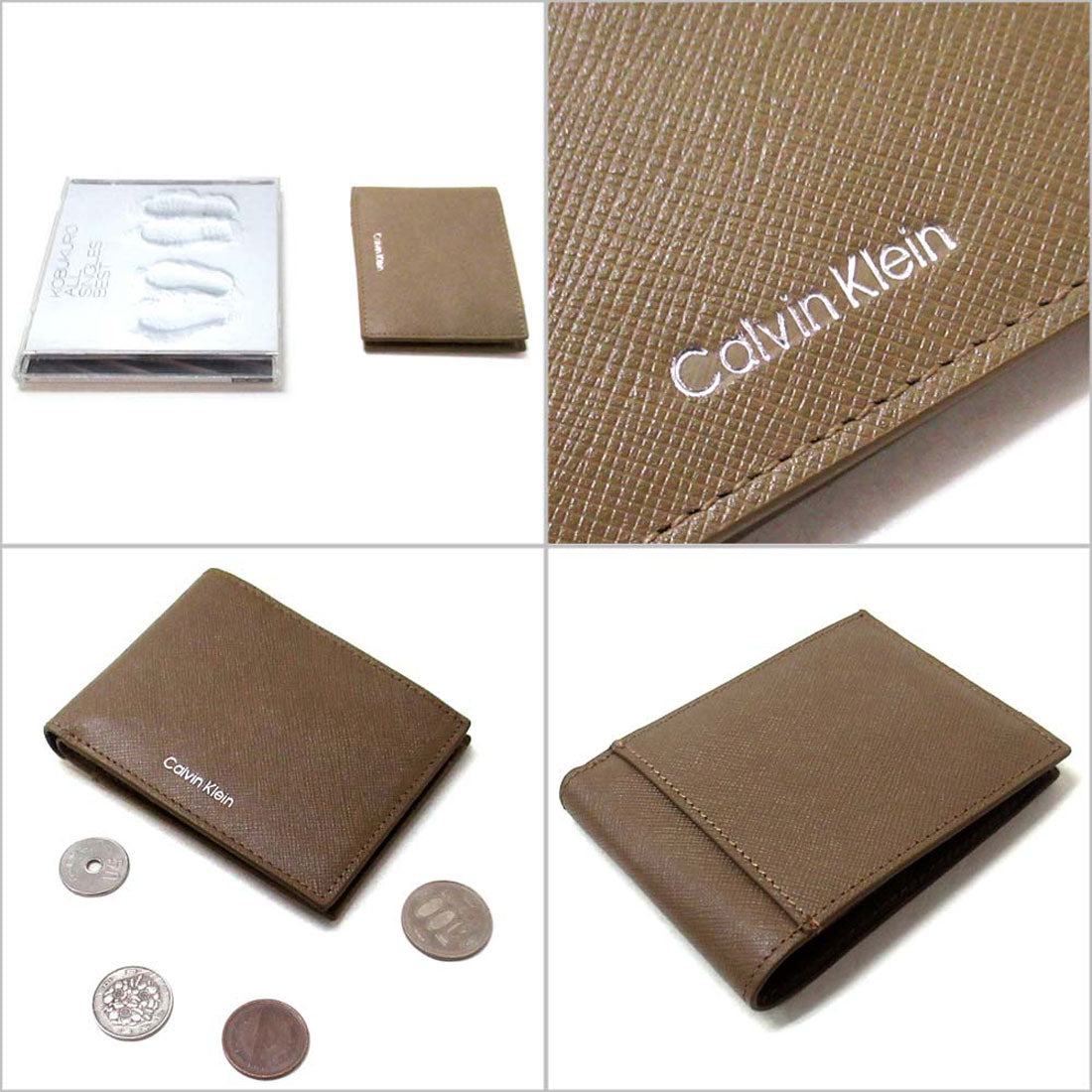 カルバン クライン Calvin Klein Calvin Klein カルバンクライン アウトレット サイフ 財布 IDホルダー メンズ ショートウォレット 名刺入れ ギフトボックス 二つ折り財布 4D1014G 210 （ブラウン） ブラウン