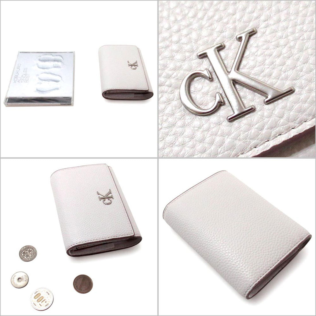 カルバン クライン Calvin Klein Calvin Klein Jeansカルバンクライン アウトレット アーカイブ ハードウェア 三つ折り財布 4K1016G 020 （ウインドチャイム） ウインドチャイム