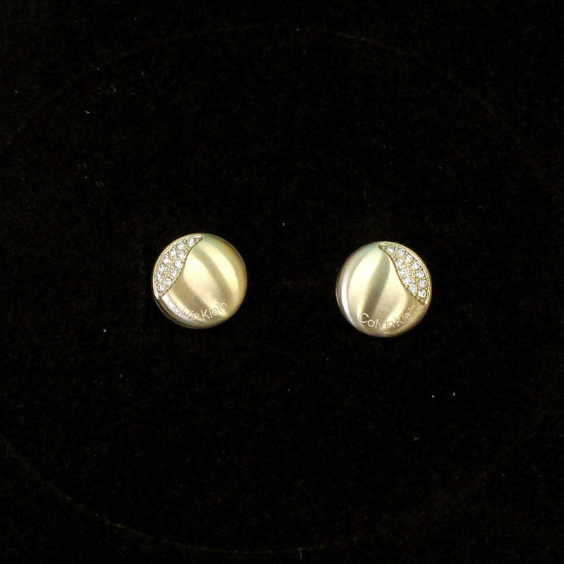 カルバン クライン Calvin Klein CK ミニマル サーキュラー ステンレス ピアス イヤリング MINIMAL CIRCULAR ブランド 小物 プレゼント ギフト アクセサリー シルバー （2-ゴールド） 2-ゴールド