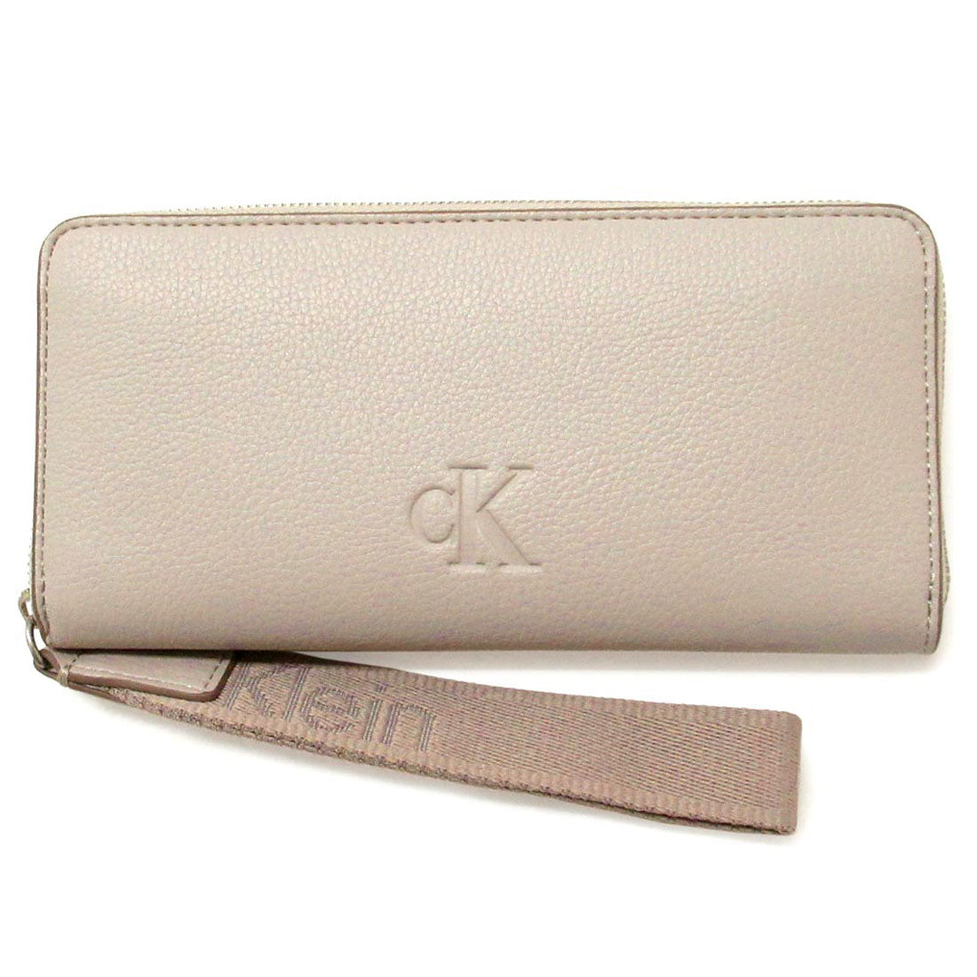 カルバン クライン Calvin Klein Calvin Klein Jeans カルバンクライン アウトレット サイフ リストストラップ ラウンドジップ 長財布 4K1000G 231 （ベージュ） ベージュ