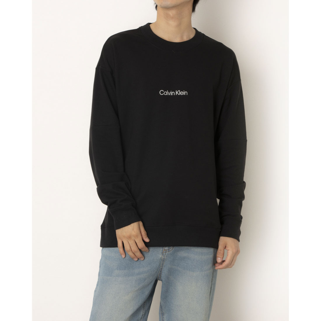 カルバン クライン Calvin Klein LONG SLEEVE  SWEATSHIRT （BLK） BLK
