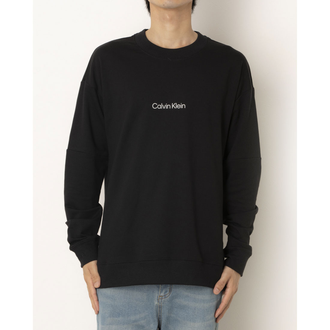 カルバン クライン Calvin Klein LONG SLEEVE  SWEATSHIRT （BLK） BLK