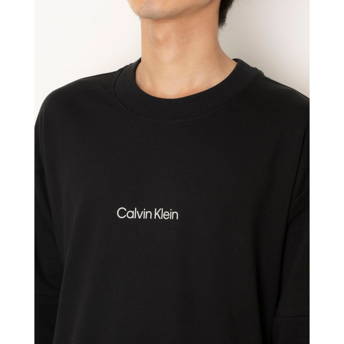 カルバン クライン Calvin Klein LONG SLEEVE  SWEATSHIRT （BLK） BLK