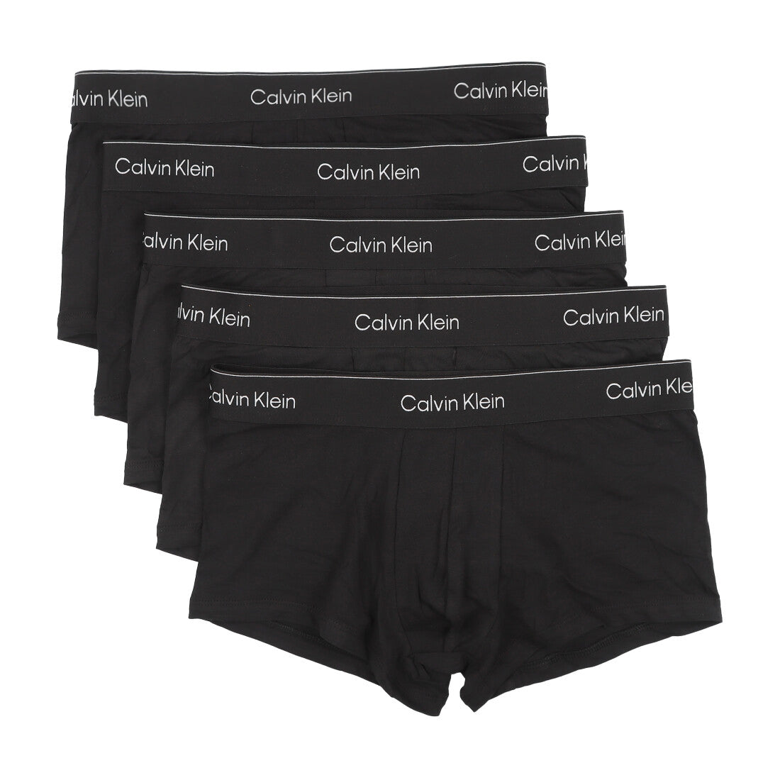 カルバン クライン Calvin Klein Icon Cotton Stretch Low Rise Trunk 5-Pack【返品不可商品】 （BLK） BLK