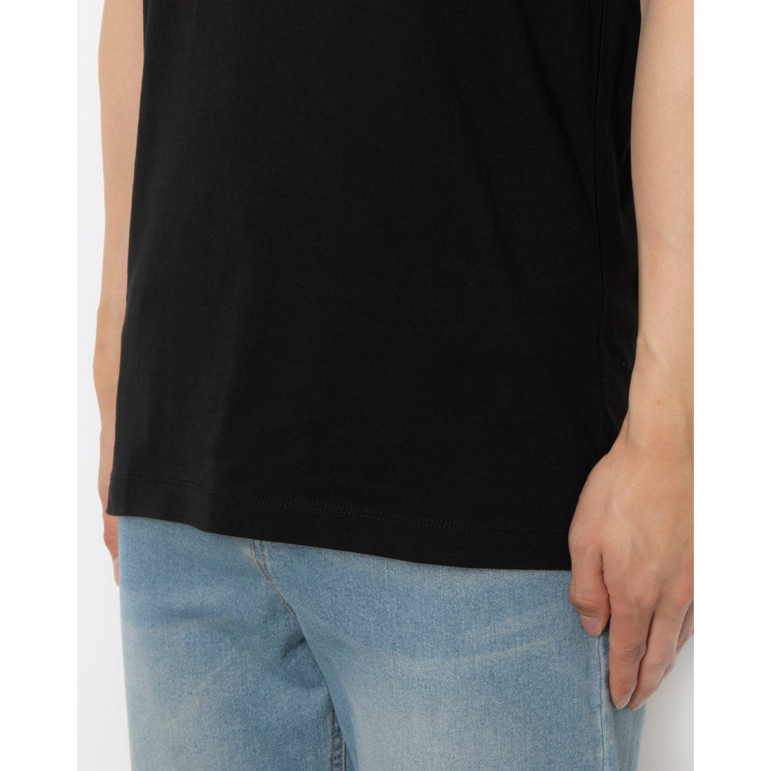 カルバン クライン Calvin Klein MONOGRAM LOGO SLIM FIT TEE （BLACK） BLACK