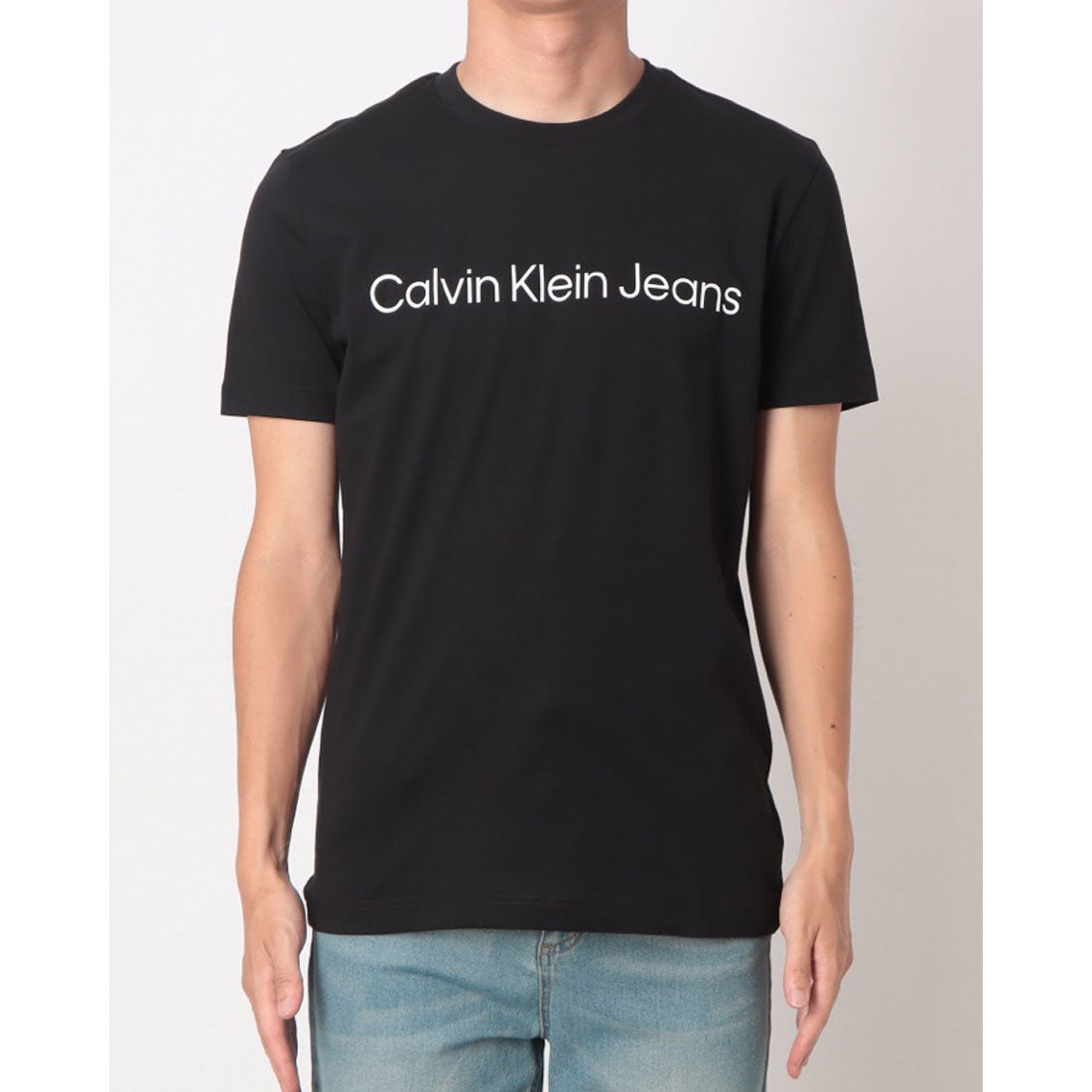 カルバン クライン Calvin Klein CORE INSTITUTIONAL LOGO SLIM TEE （BLACK） BLACK